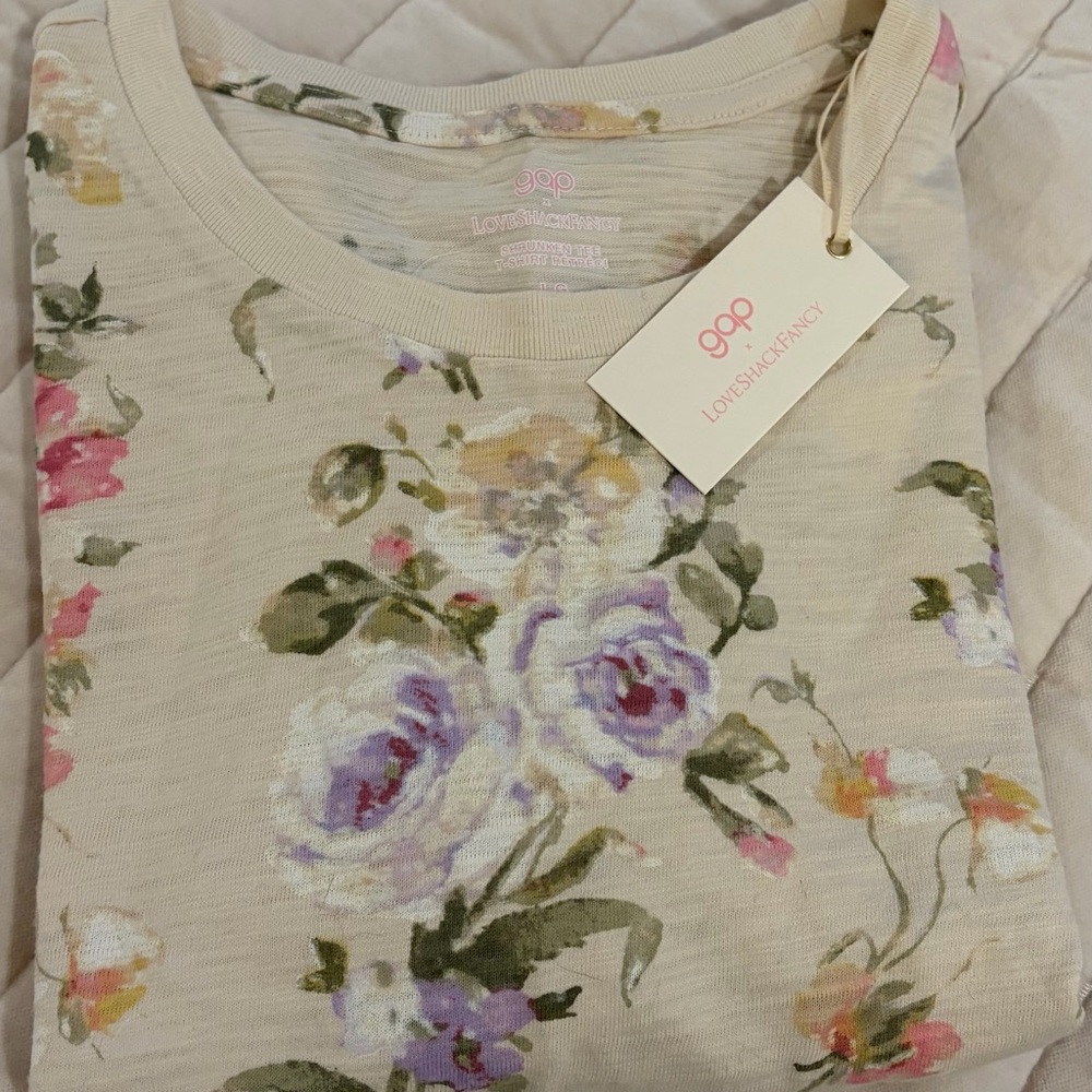 LoveShackFancy Floral Print Top for Gap